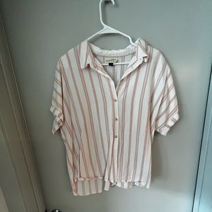 XL striped button down shirt